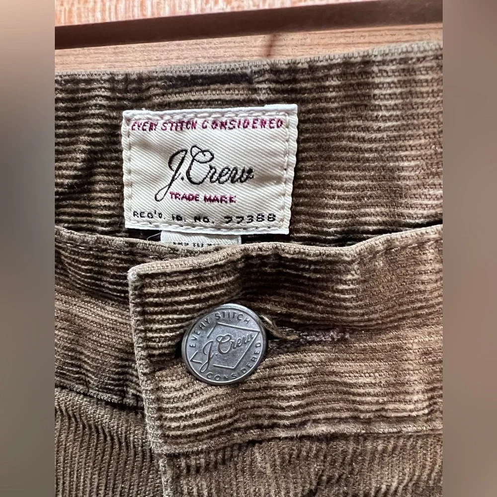J.Crew 770 Slim Corduroy Pants Brown Stretch 34x34